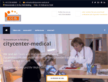 Tablet Screenshot of citycenter-medical.at